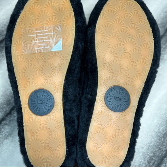 UGG Fluff Yeah Slide Black Slippers - Picture 7 of 7